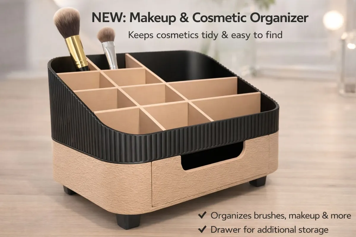 Makeup Organizer – Cosmetic Storage Box | Vanity D - Image 2