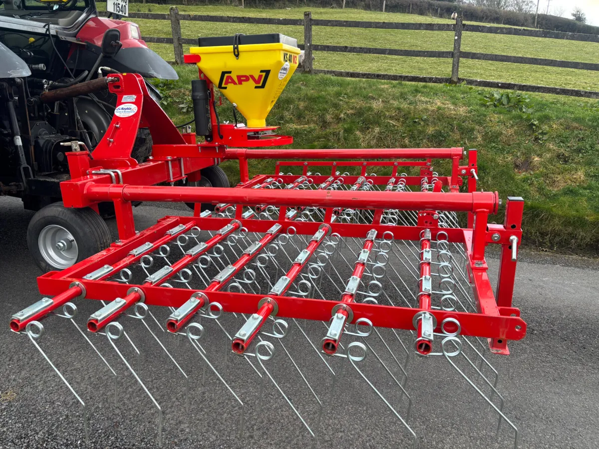 3 Metre Spring Tine Harrow C/W Seeder - Image 2