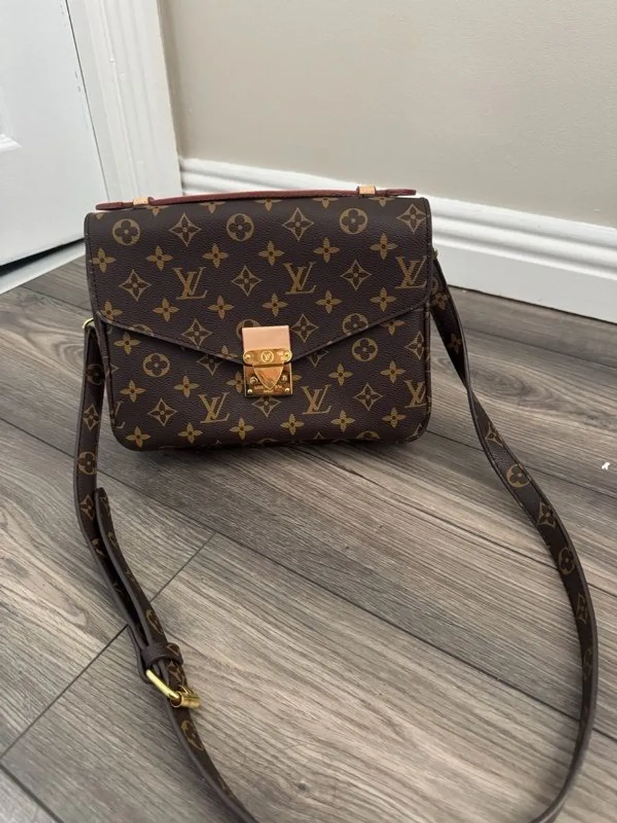 Designer Inspired Monogram Crossbody Bag - Image 1