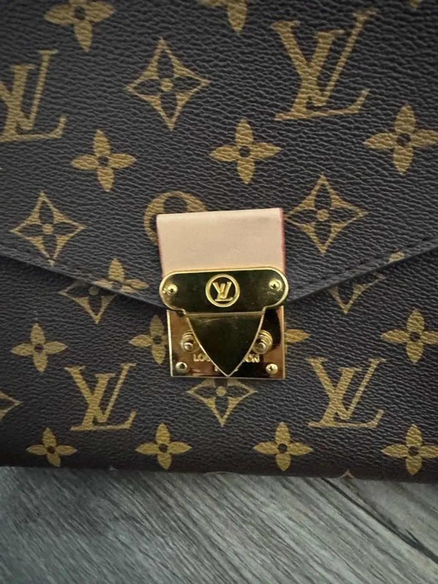 Designer Inspired Monogram Crossbody Bag - Image 2