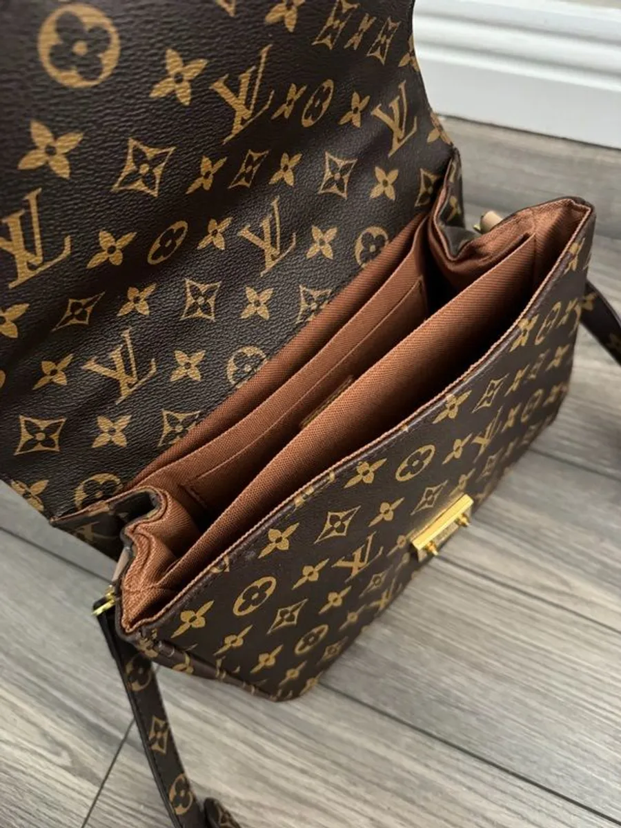 Designer Inspired Monogram Crossbody Bag - Image 3