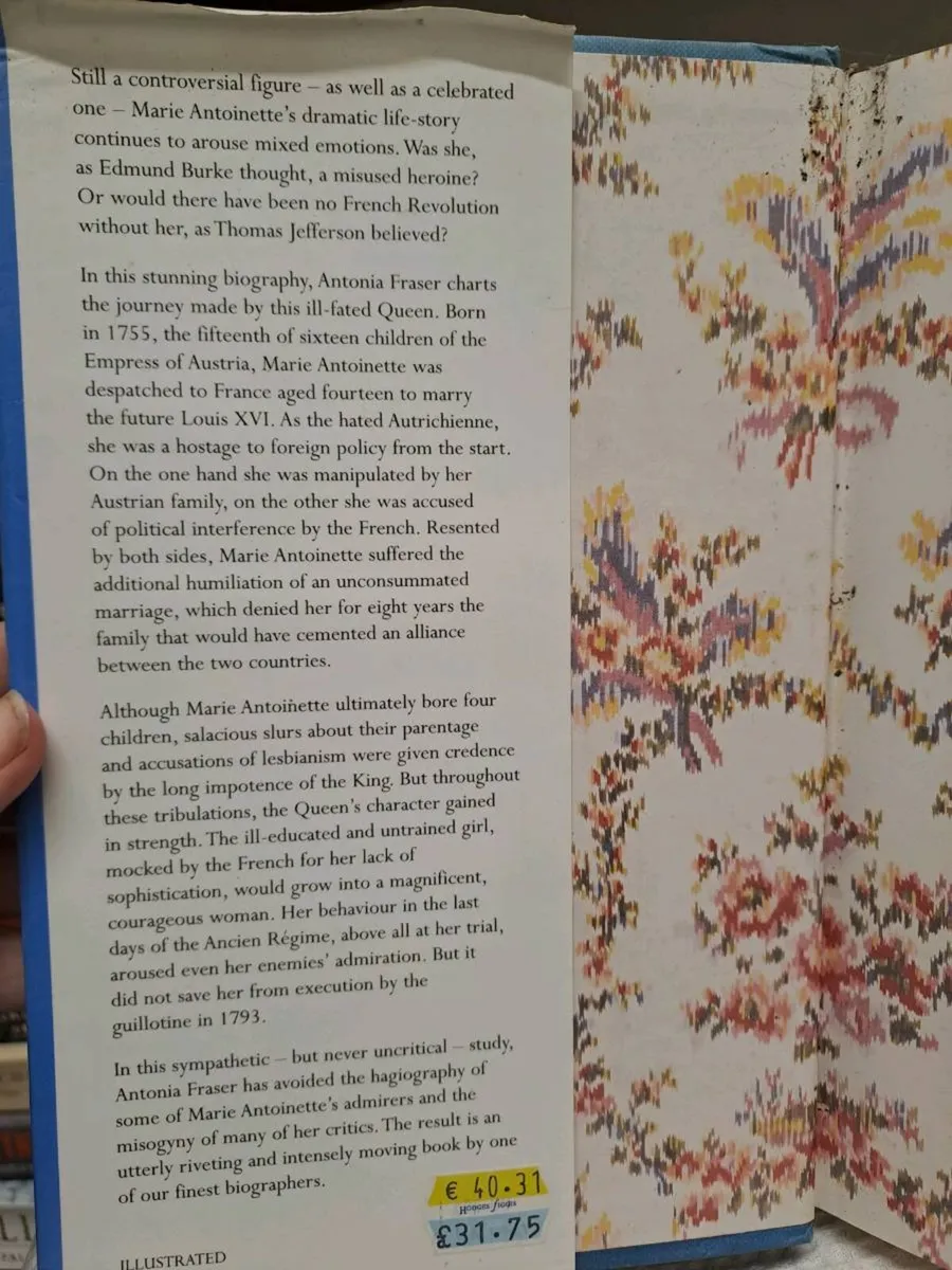 1st ed Marie Antoinette – Antonia Fraser - Image 3