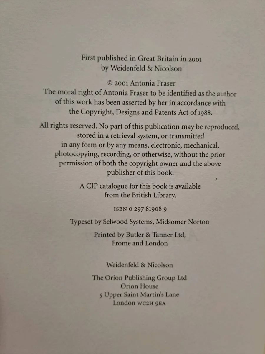 1st ed Marie Antoinette – Antonia Fraser - Image 4