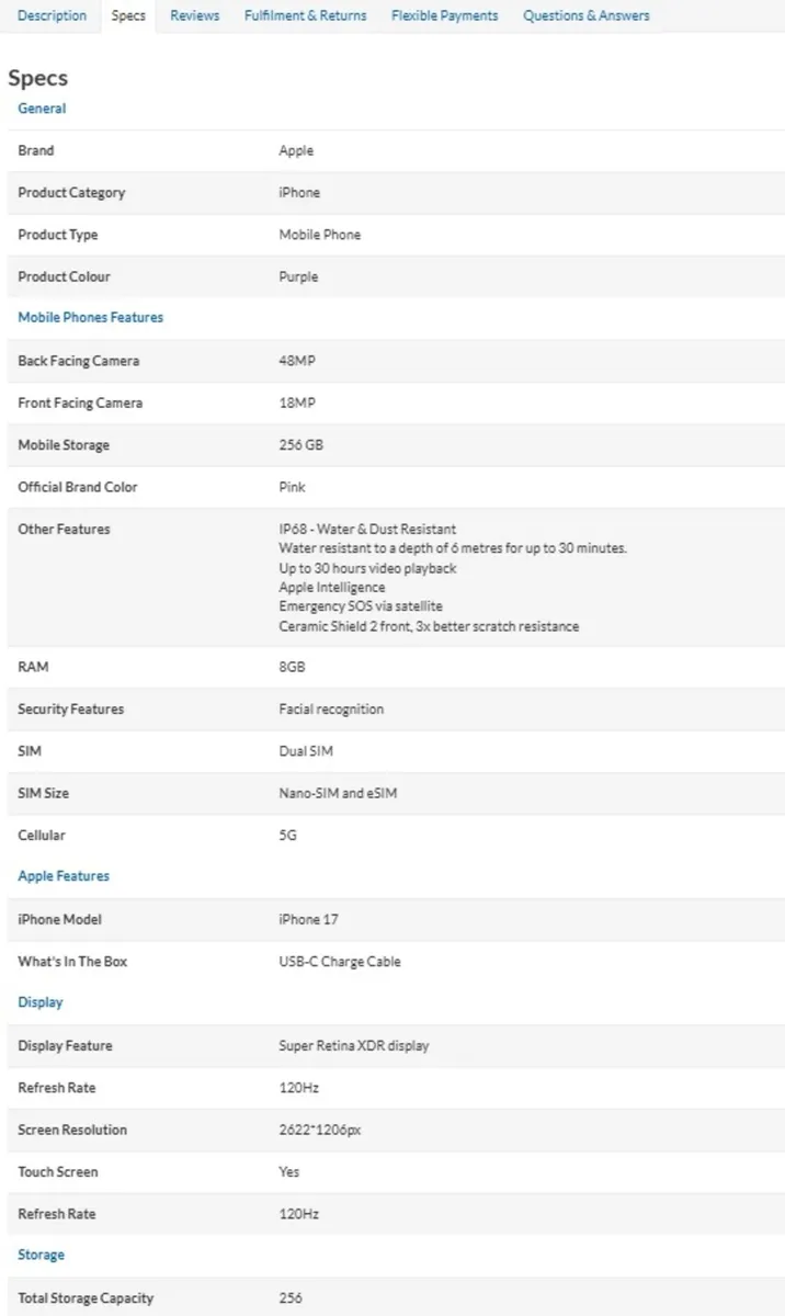 Iphone 17 Factory Sealed - Image 2