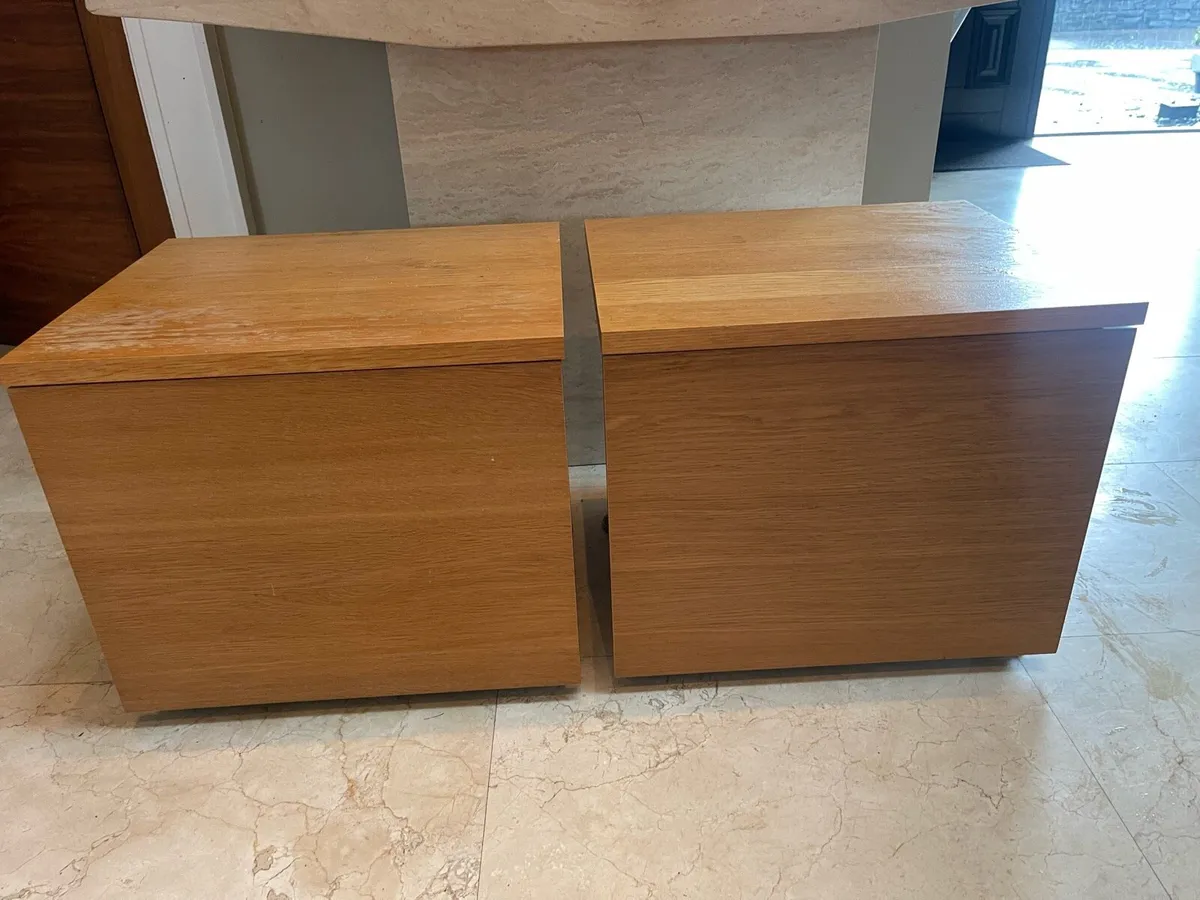 Matching Pair Of Very Solid Bedside Lockers