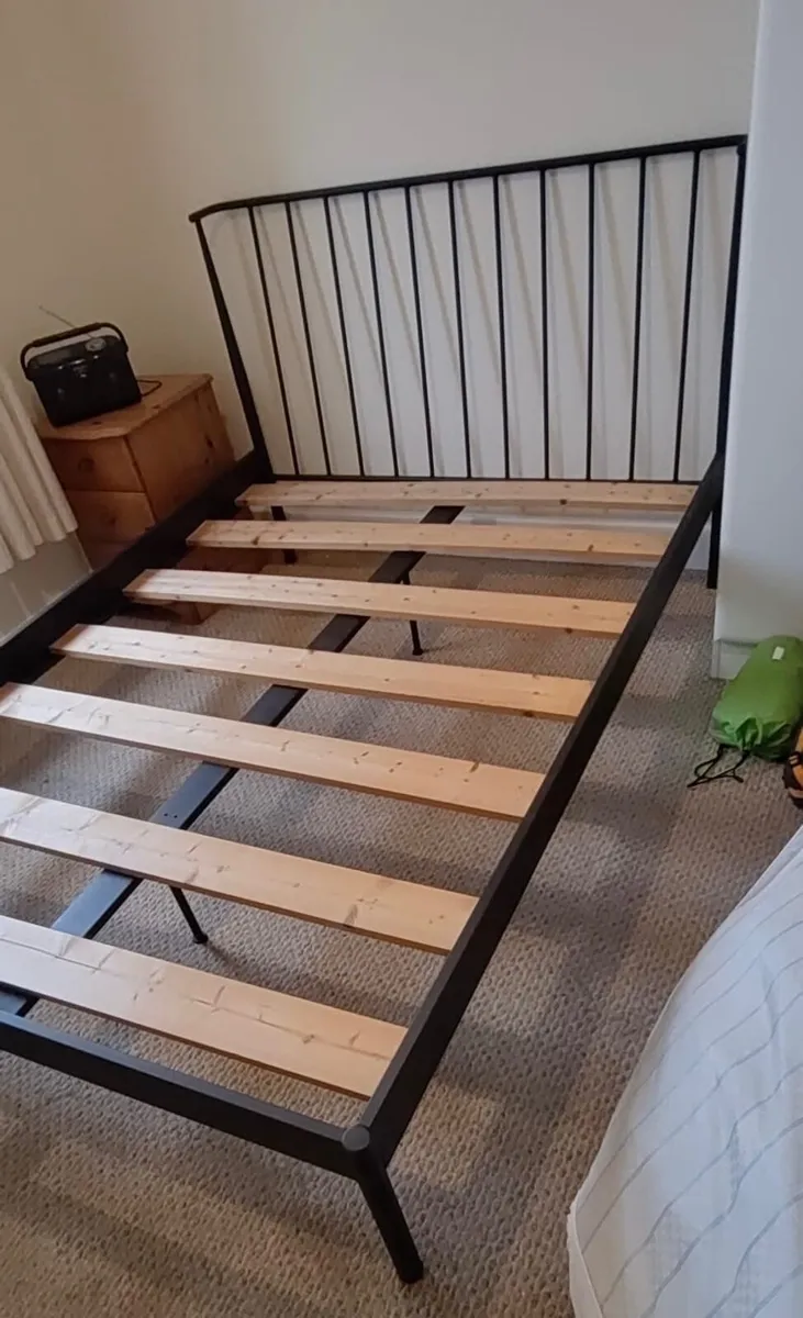 Beautiful Very Solid Metal European Double Bed - Image 2