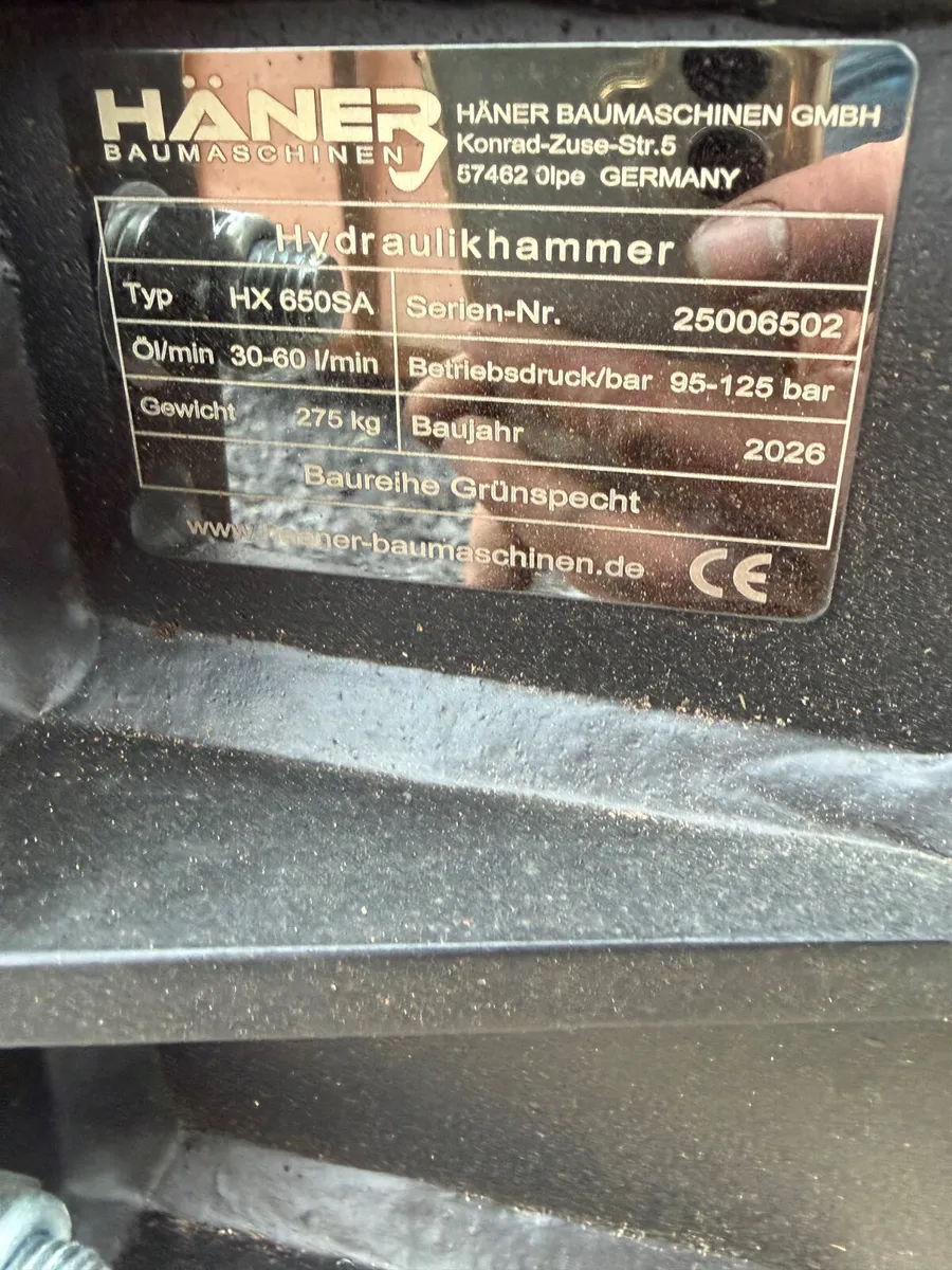 Unused Haner Rock breaker suit 3-5tonne - Image 3