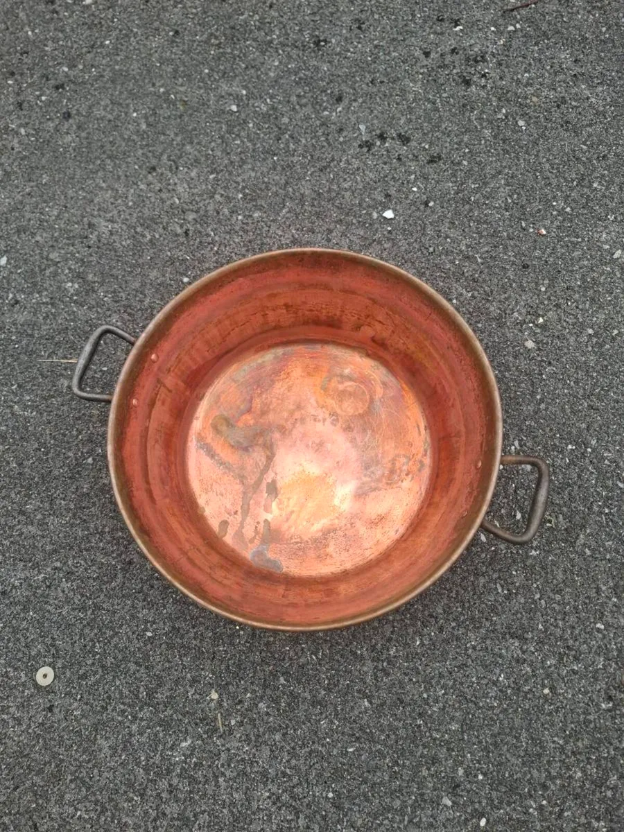 Copper 37cm jam pot postage possible - Image 2