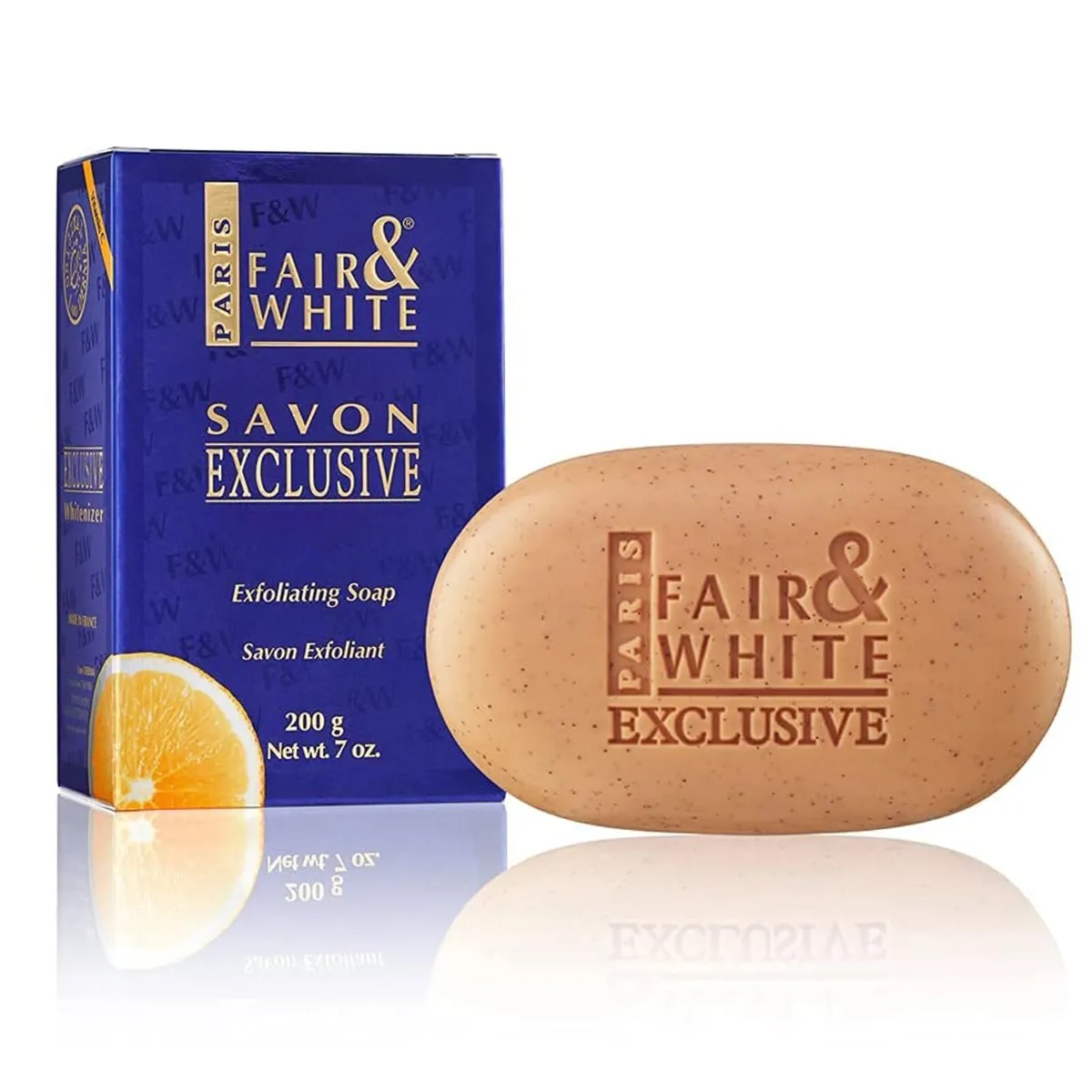 Fair and white exfoliating whitening soap