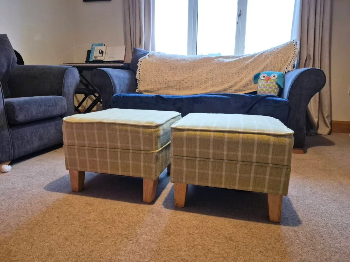 Tables, stools, lantern - Image 1