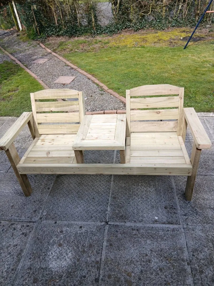 Garden 2 seater bench - Image 1