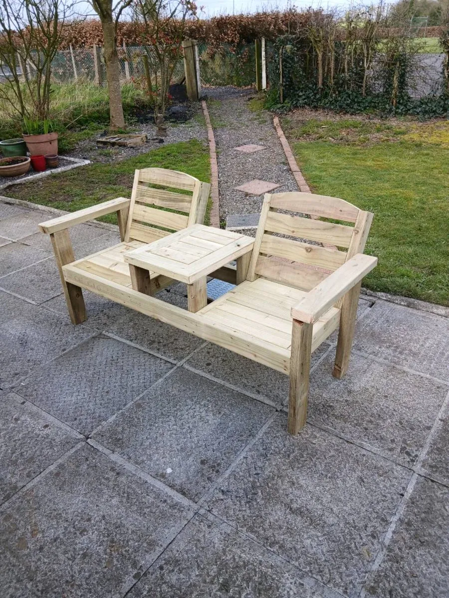 Garden 2 seater bench - Image 2