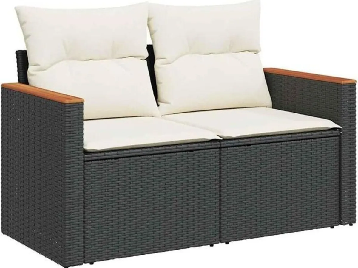 Garden Sofa 2 seater Poly Rattan - Image 4