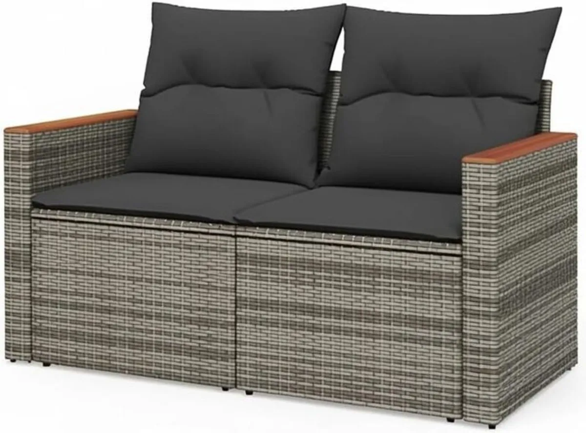 Garden Sofa 2 seater Poly Rattan - Image 2