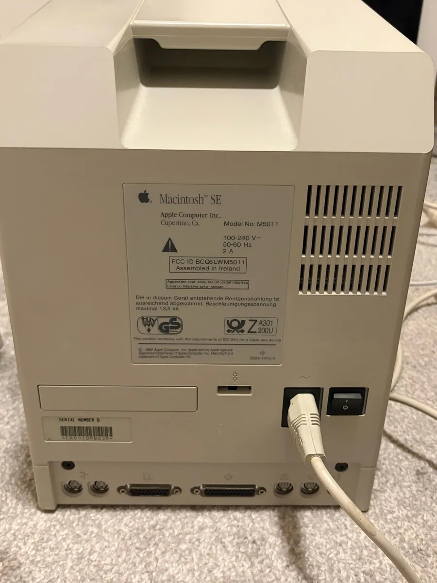 Vintage 1987 Macintosh FULL SET including printer - Image 2