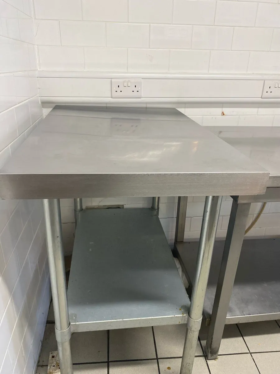 Assorted Stainless Steel Worktops Commercial Grade - Image 1