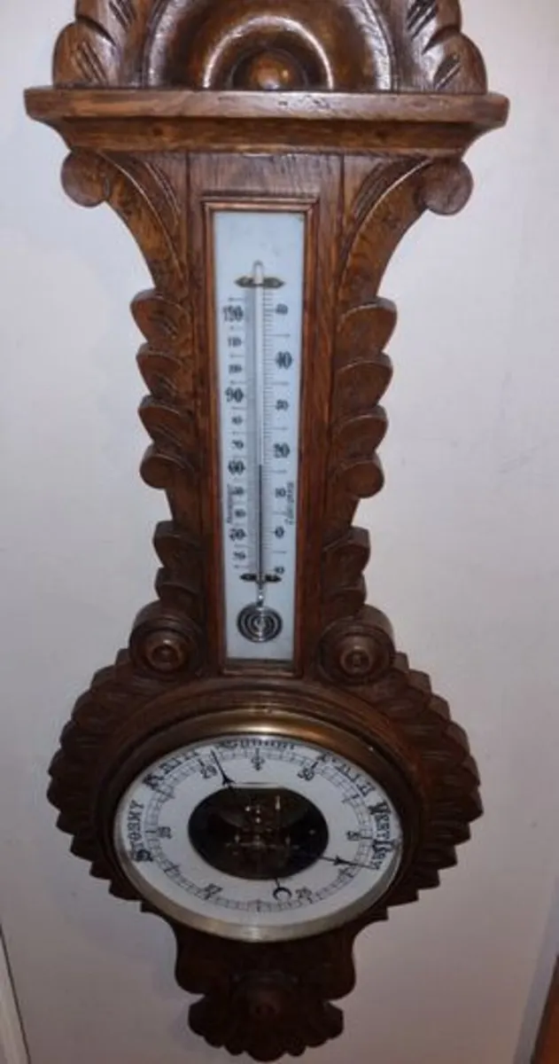Large Victorian Banjo Barometer - Image 1