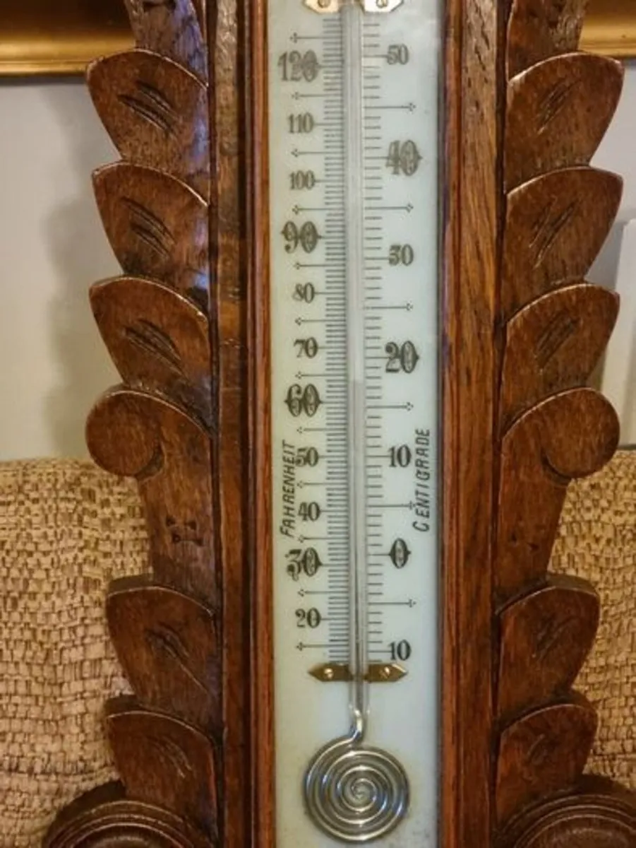 Large Victorian Banjo Barometer - Image 4