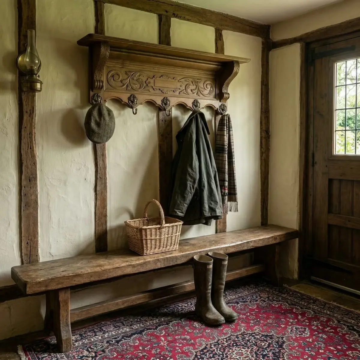 Very nice hand carved hat and coat rack