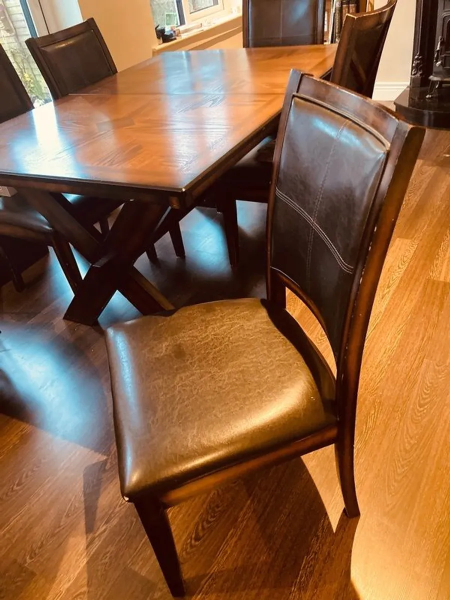 Stunning Solid Mahogany Extendable Dining Suite and Matching Coffee Table looking for a new home. - Image 4
