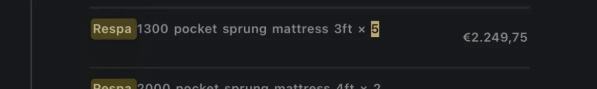 3 x New Single Respa 1300 Pocket Sprung 3FT - Image 2