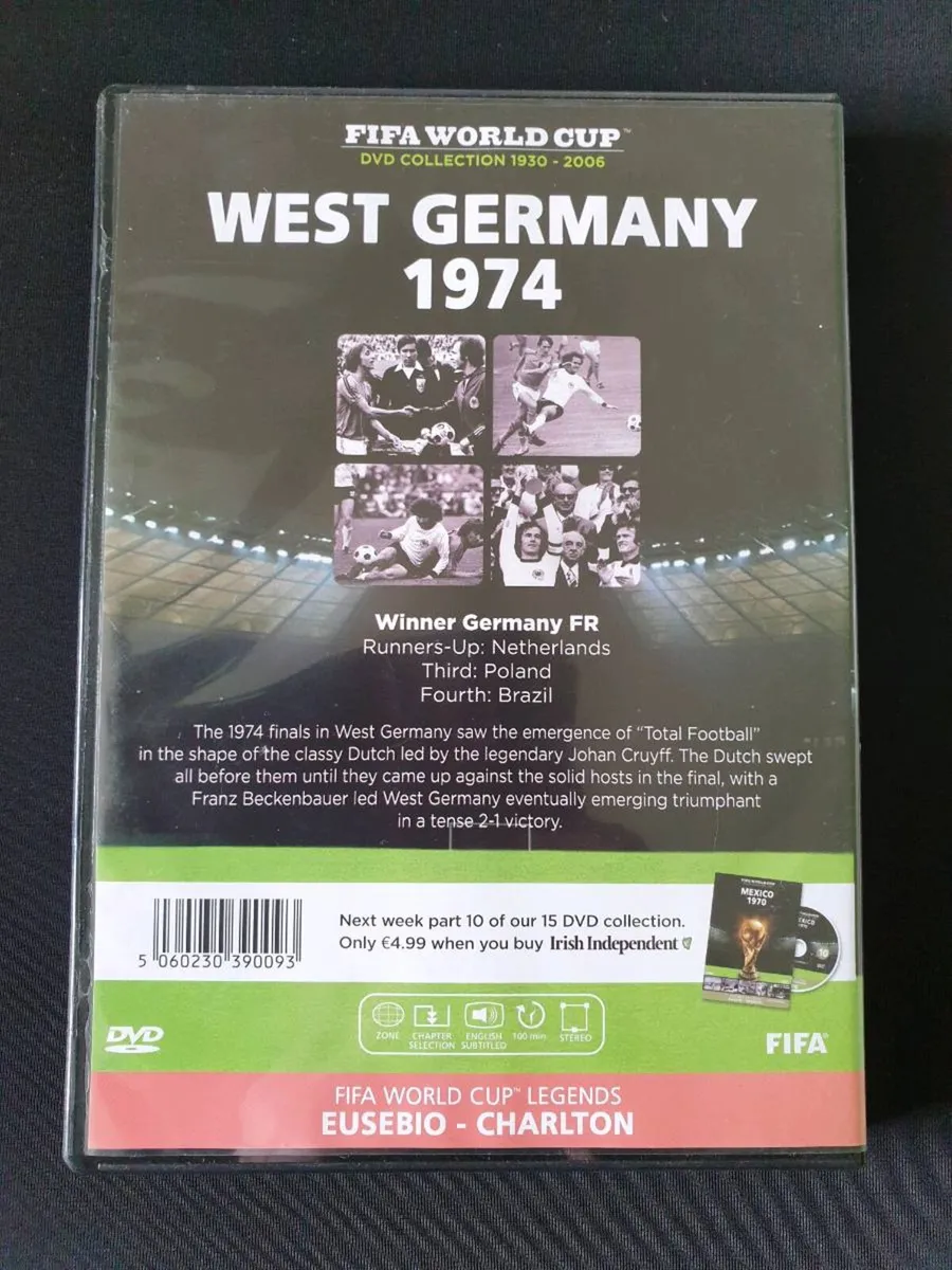 West Germany 1974 Football World Cup DVD Soccer - Image 2