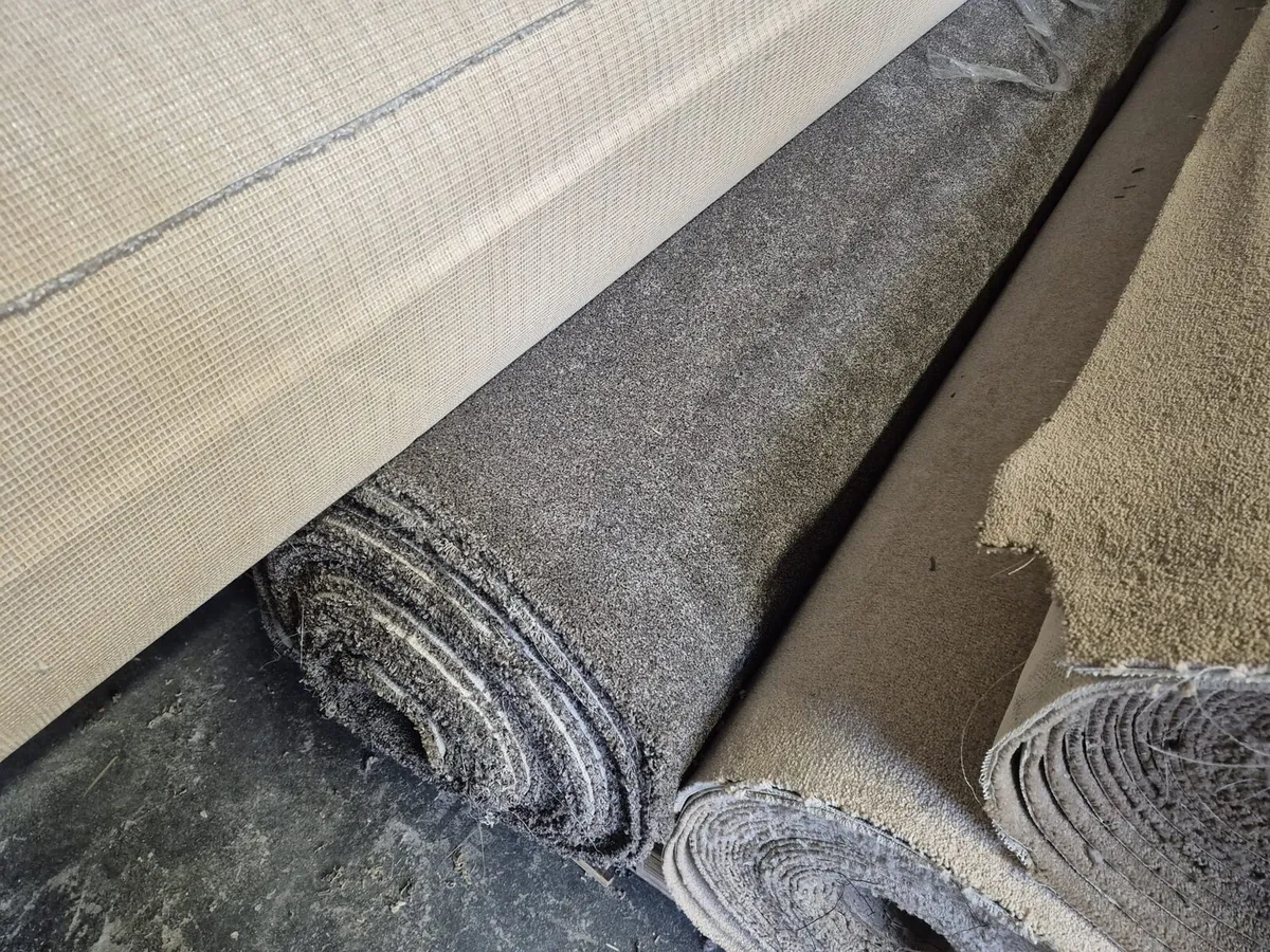 New canvas and felt back carpet