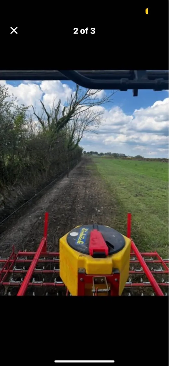 Jarmet tine harrow c/w seeder - Image 2