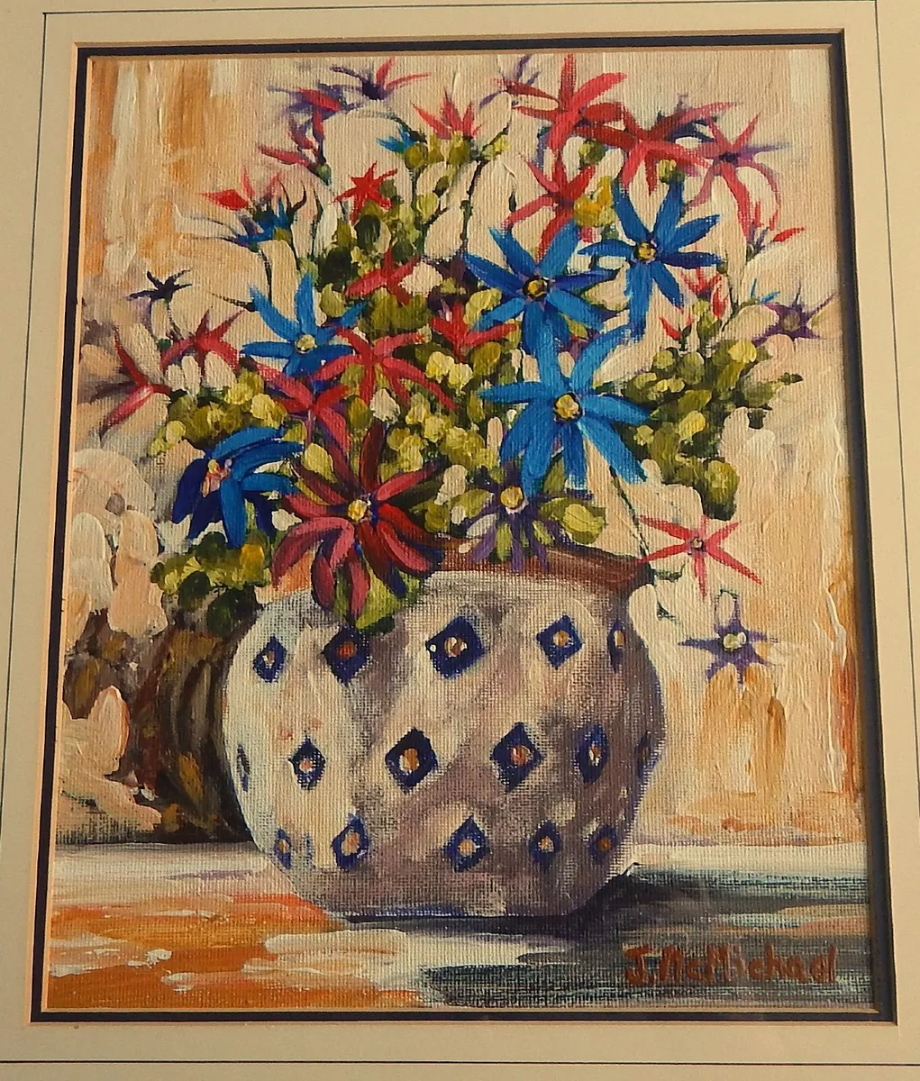Signed Oil on Canvas Still Life Painting - Image 2