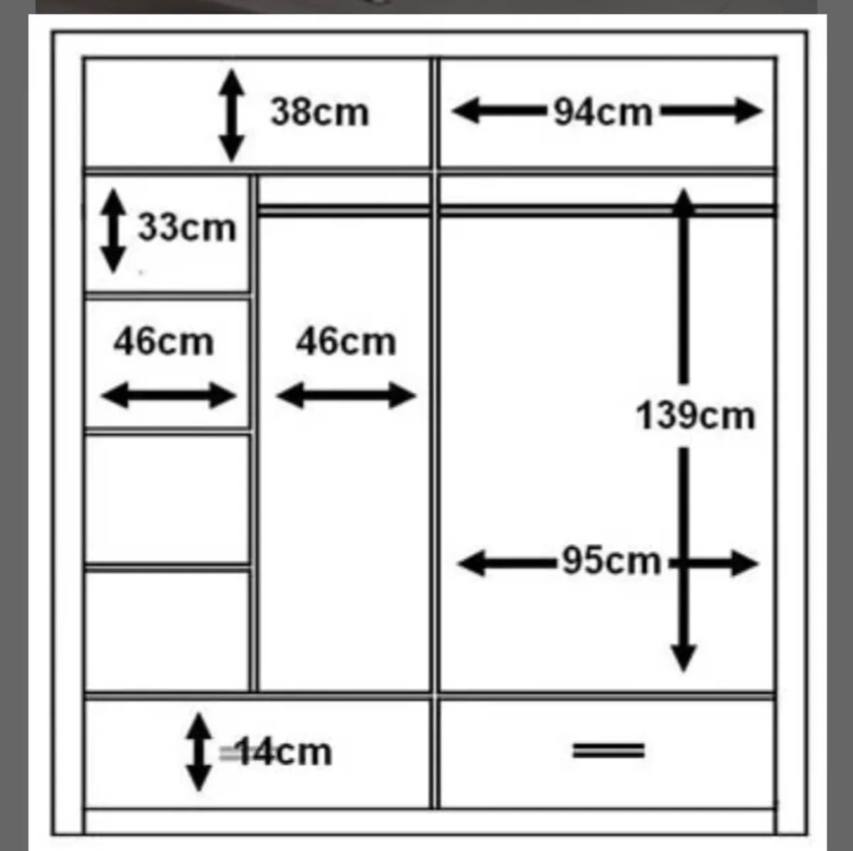 Alpha Grey Sliderobe 2.0m - Image 2