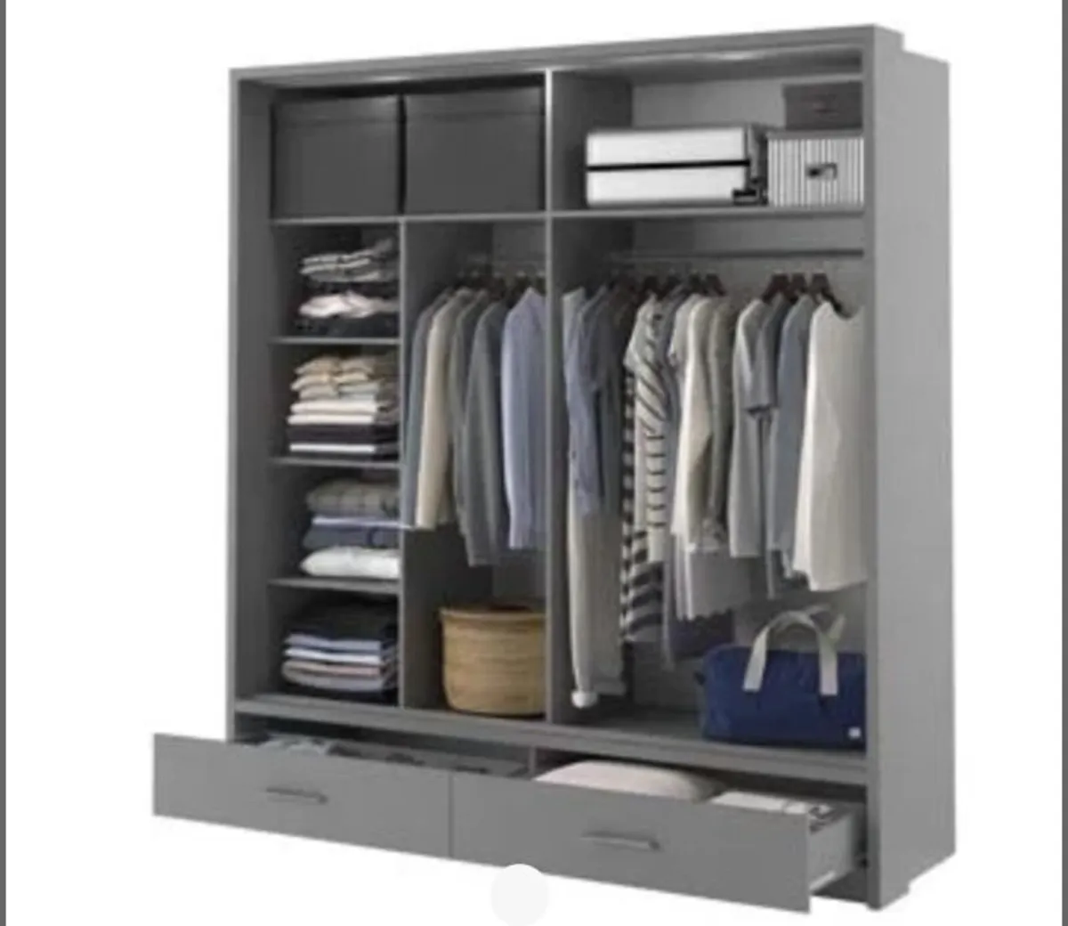 Alpha Grey Sliderobe 2.0m - Image 3