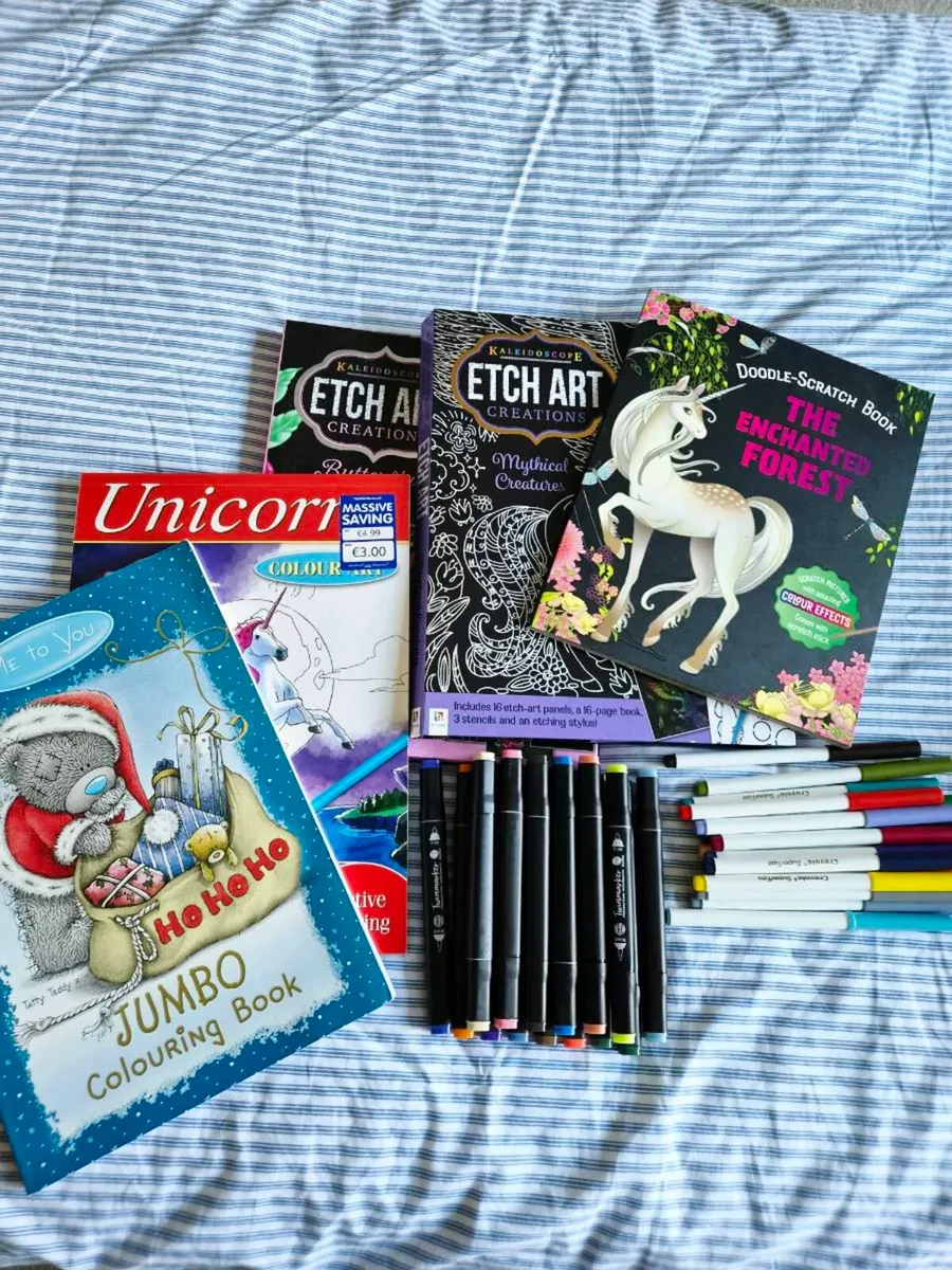 Markers and Colouring Books