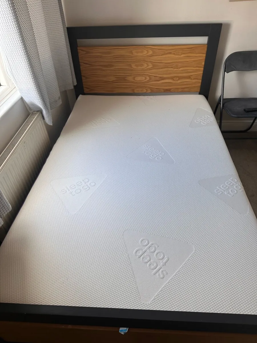Bed frame and mattress - Image 1
