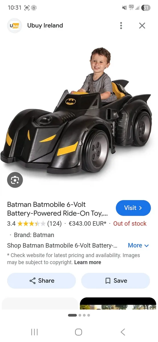 Ride on Batmobile - Image 1