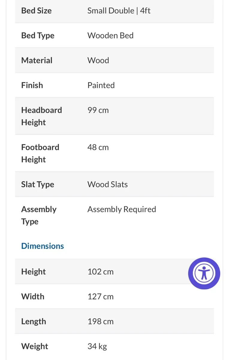 Bed frame and mattress - Image 4