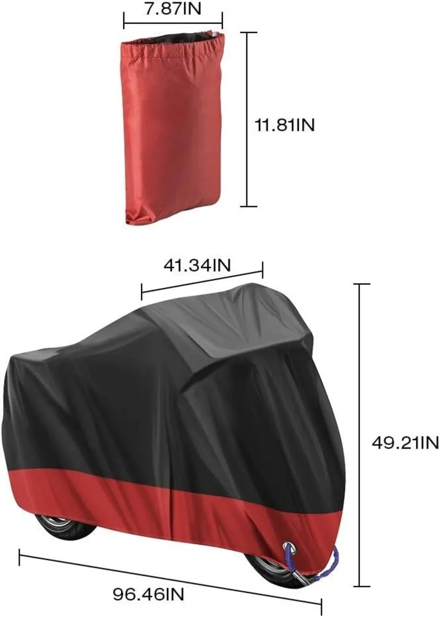 Outdoor Motorcycle Cover 210D Waterproof Outdoor - Image 2