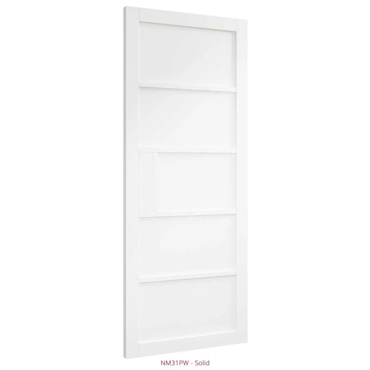 White Reeded Glass Door - Image 2
