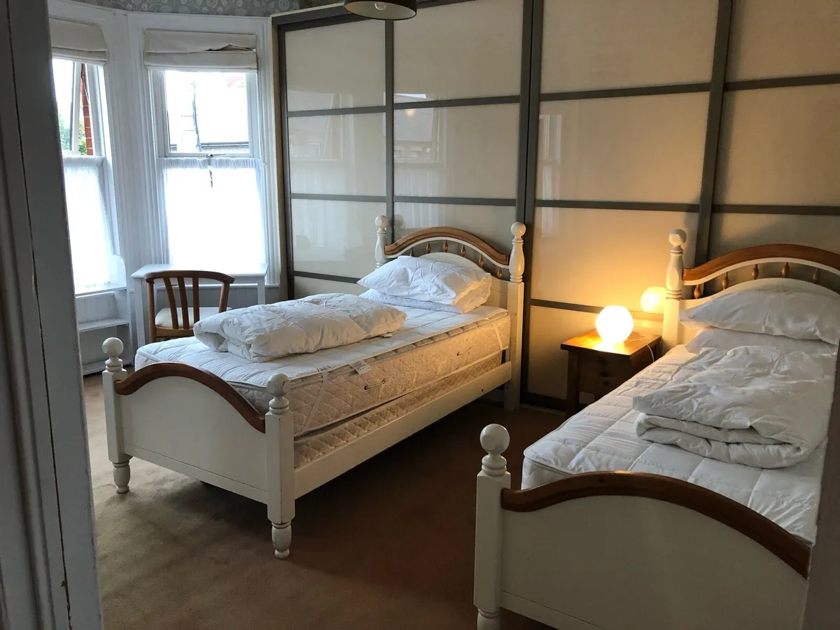 Single bed with lovely headboard and footboard