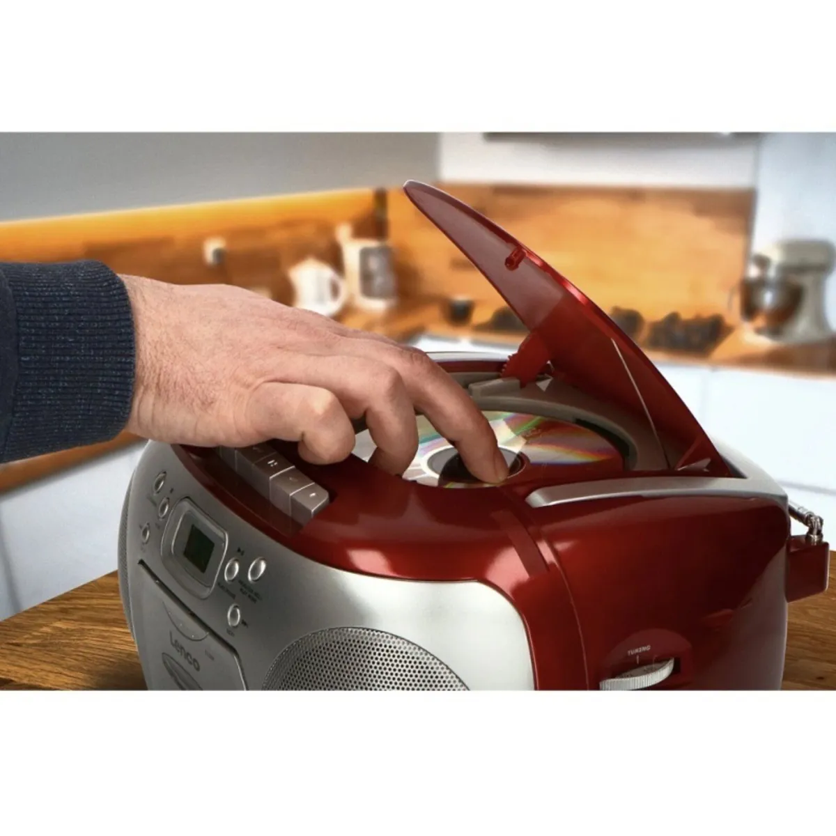 Lenco Portable Radio with CD and Cassette Player - Image 3