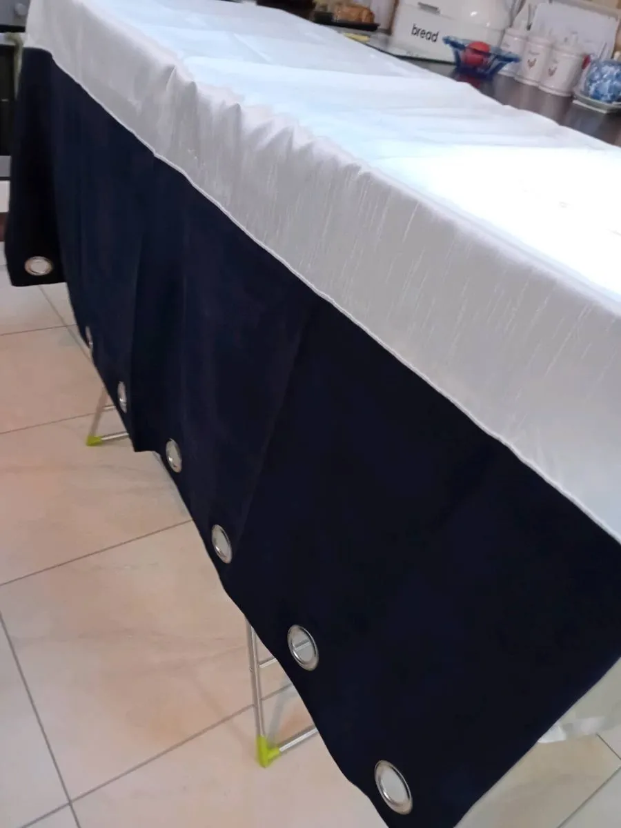 PAIR LINED CURTAINS NEW - Image 2