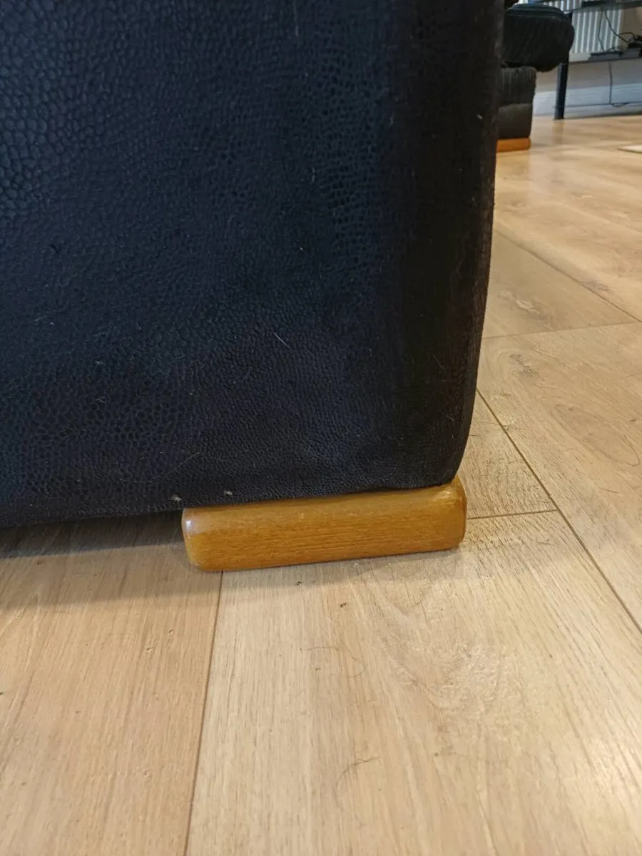 L Shaped Sofa Armchair and Footstool - Image 3