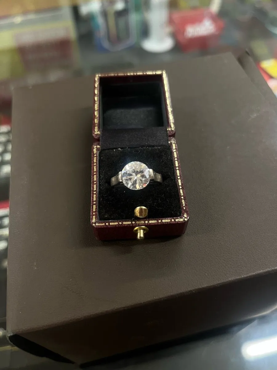 925 silver CZ ring - Image 1