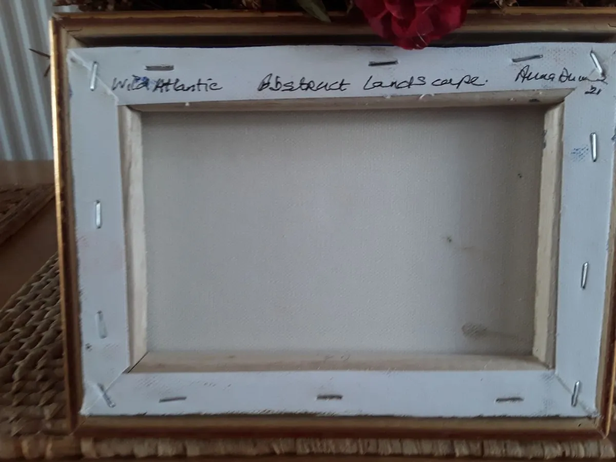 Nice small picture oil painting gold frame - Image 2