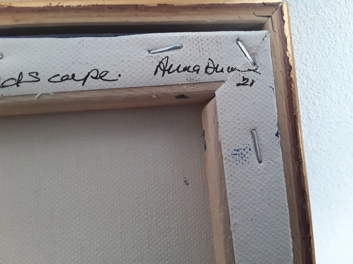 Nice small picture oil painting gold frame - Image 4