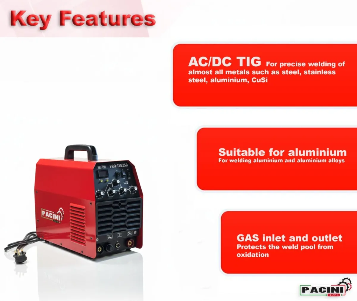 Pacini TIG 250 AC/DC Welder - Image 3
