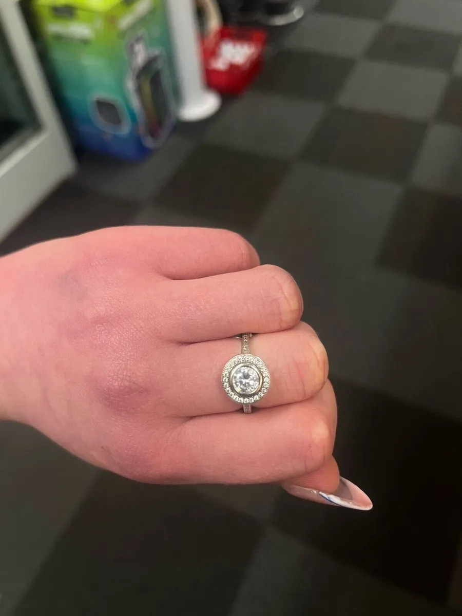 925 silver CZ ring - Image 2