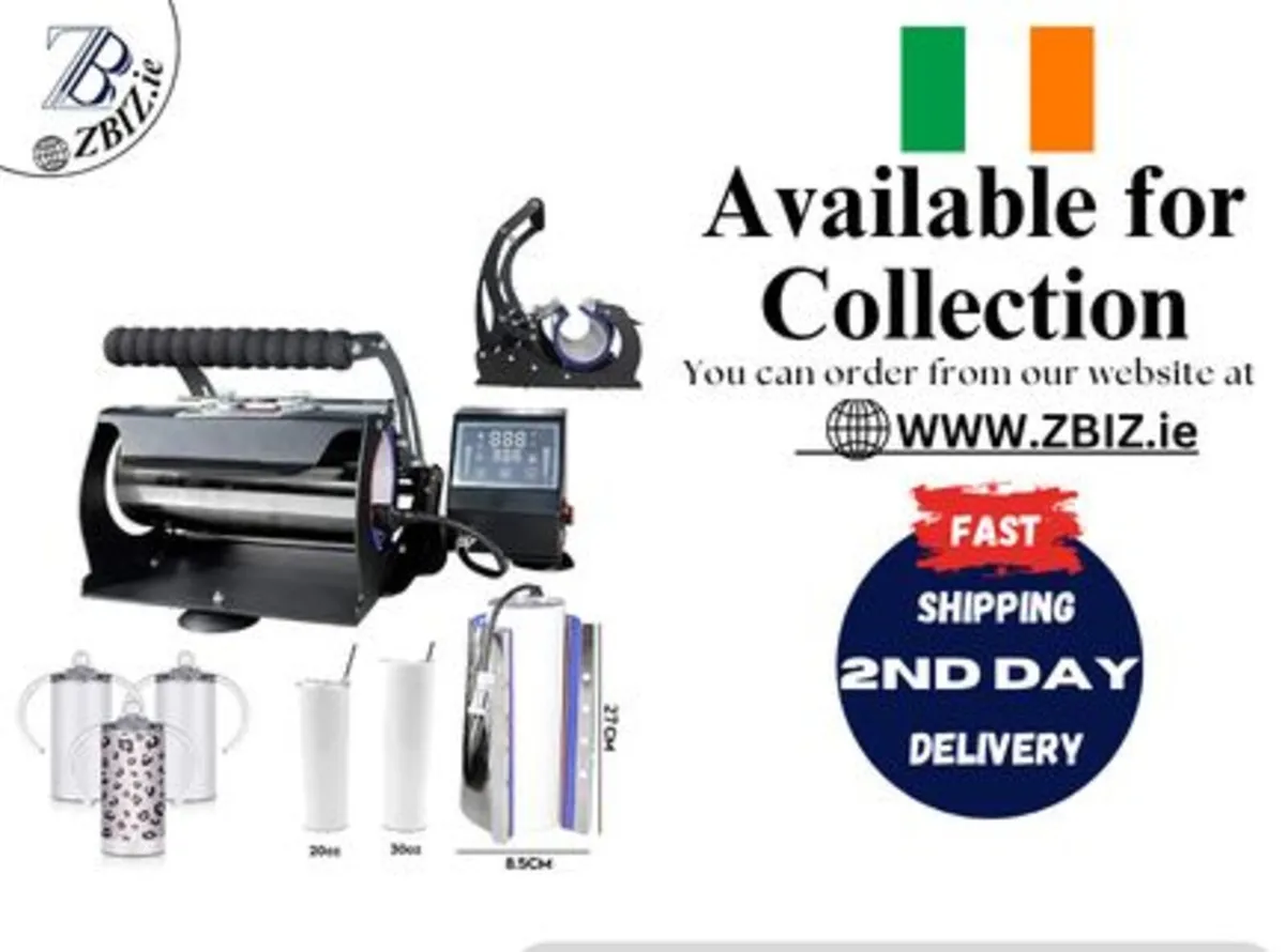 Heat Press Tumbler Mug Transfer Sublimation Kit - Image 1