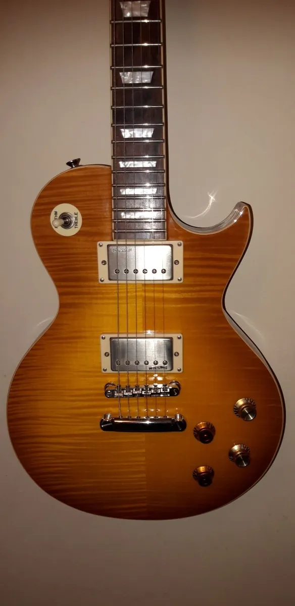 Vintage Les paul lemon drop guitar V100 PGM - Image 3