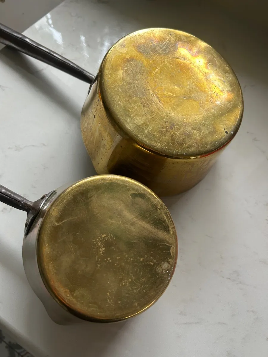 Vintage Copper saucepans - Image 4