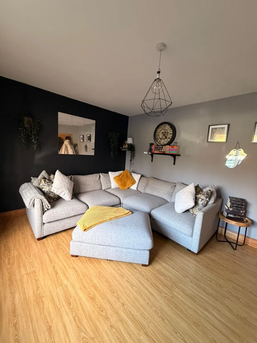 Harvey Norman Faye Modular Corner Sofa + Footstool - Image 2